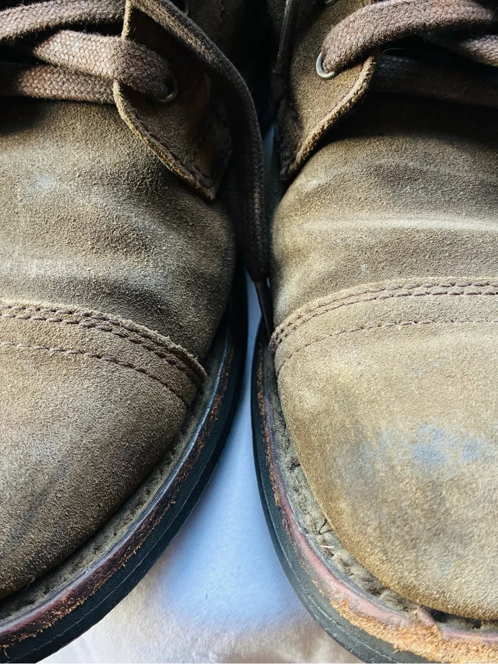 Thursday Boot Company Captain Dark Olive Suede Lace-Up Boots, Size 8